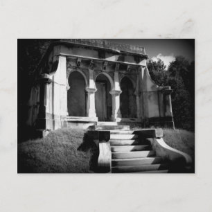 Mausoleum on a hill postcard
