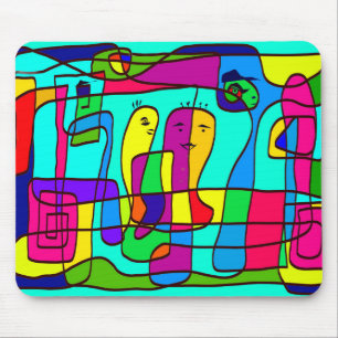 Mauspad mit bunter Zeichnung Mouse Pad