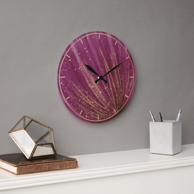 Mauve 10.75 Round Wall Clock (Office)
