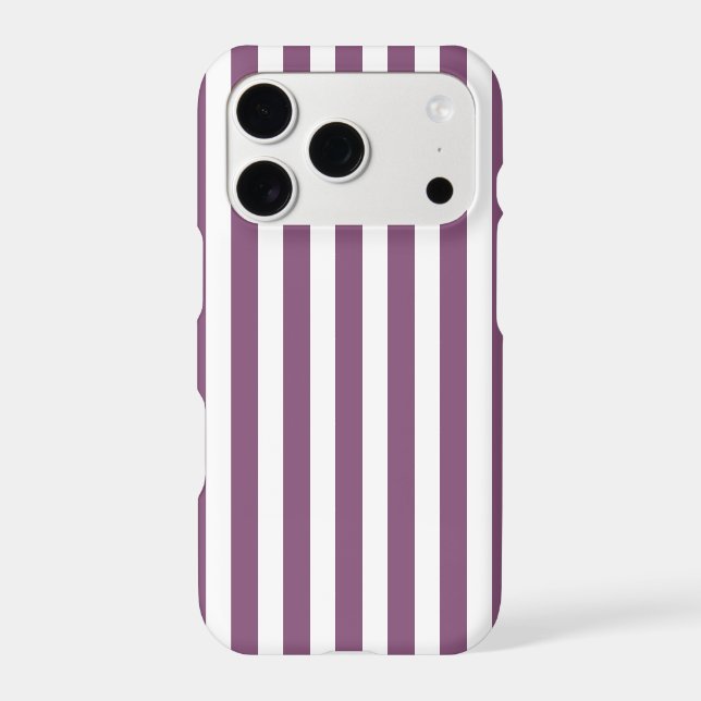 Mauve and white candy stripes (Back)