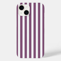 Mauve and white candy stripes