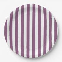 Mauve and white candy stripes