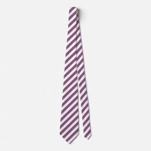 Mauve and white candy stripes tie