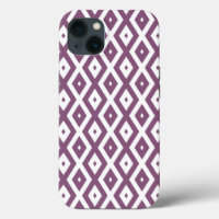 Mauve and white diamond pattern Case-Mate iPhone c