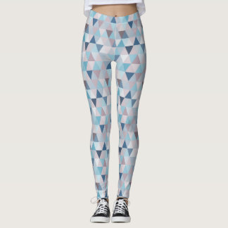 Mauve Blue Triangles C Leggings