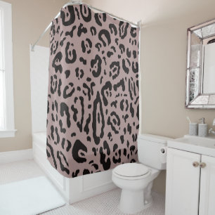 Mauve Blush Pink Cheetah Leopard Animal Print Sho Shower Curtain