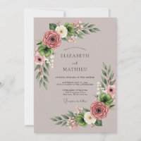 Mauve Captivating Succulent Wedding