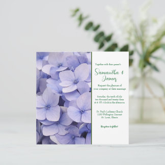 Mauve Chrysanthemum Wedding Invitation