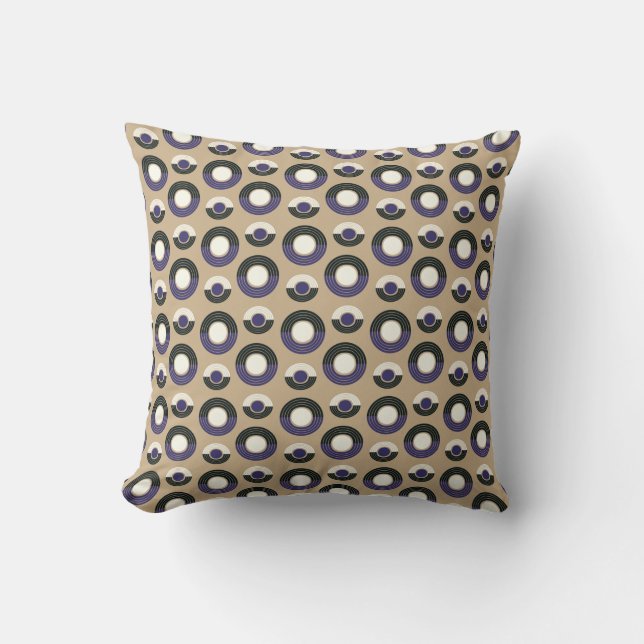 Mauve Circle Cushion (Front)