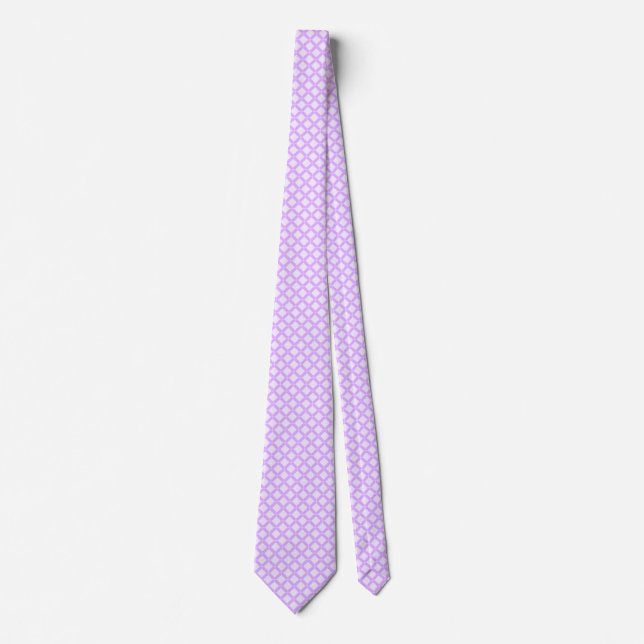 Mauve Classic Geometric Tie (Front)