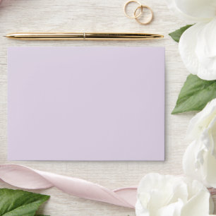Mauve Elegant Script Minimalist Modern Wedding Envelope