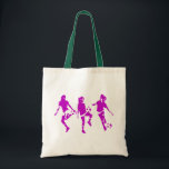 Mauve Female Soccer Skills Tote Bag<br><div class="desc">female soccer skills in pink</div>