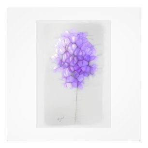 MAUVE FLOWER PHOTO ENLARGEMENT PRINT