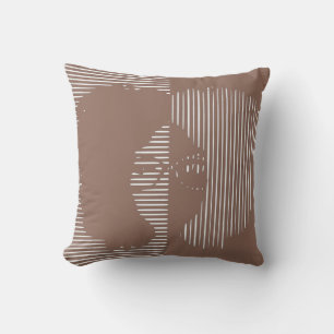 Mauve Girl with Glasses and a Big Afro Cushion