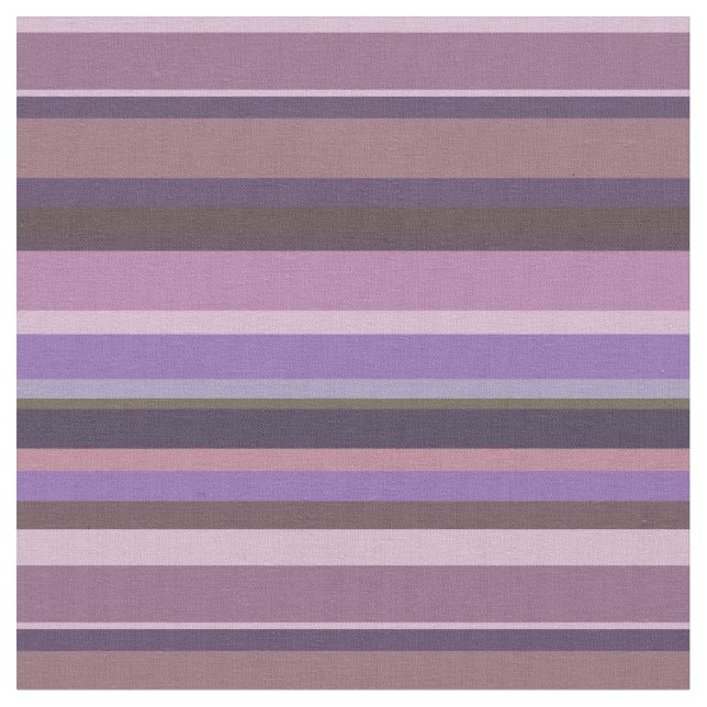 Mauve horizontal stripes fabric (Close Up)
