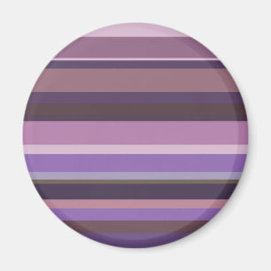 Mauve horizontal stripes magnet