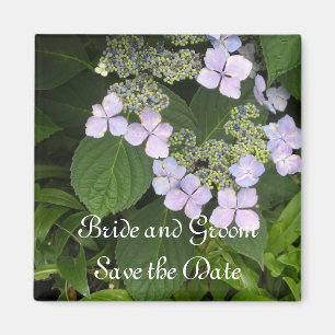 Mauve Hydrangea Save the Date Magnet