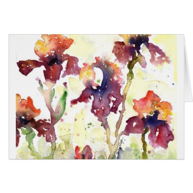 mauve irises (Front Horizontal)