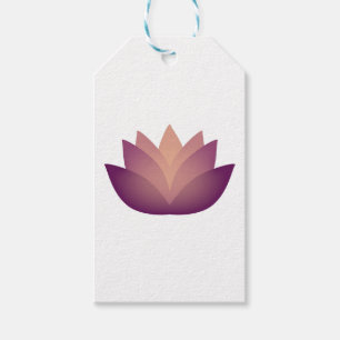 Mauve Lotus Flower design Gift Tags