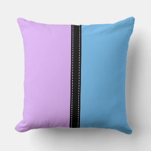 Mauve & Maya blue Solid Colour Background Cushion