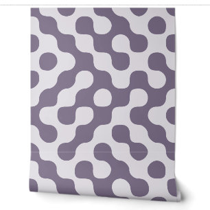 Mauve Mid Century Modern Wallpaper