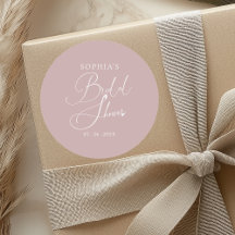 Mauve Minimalist Calligraphy Bridal Shower