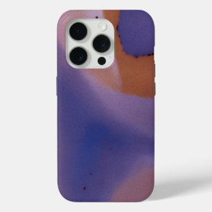 “Mauve Mirage Flow” – Abstract Pink Blue Peach iPhone 15 Pro Case