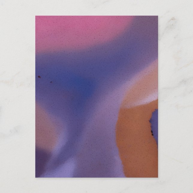“Mauve Mirage Flow”  –  Abstract Pink Blue Peach Postcard (Front)