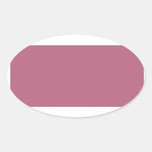 Mauve Oval Sticker