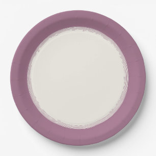 Mauve Paper Plate