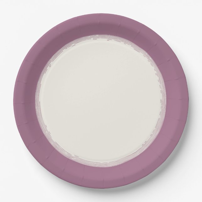 Mauve Paper Plate (Front)