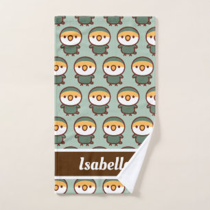 Mauve Peach-faced lovebird Hand Towel