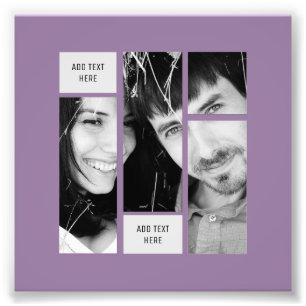 Mauve Photo Text Template - Transfer To ANY Gift