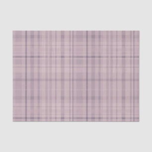 Mauve Pink Purple Tartan Plaid Pattern Print Tissue Paper