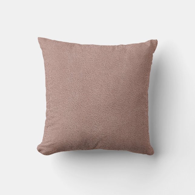 Mauve Pink Ultrasuede Look Cushion (Front)