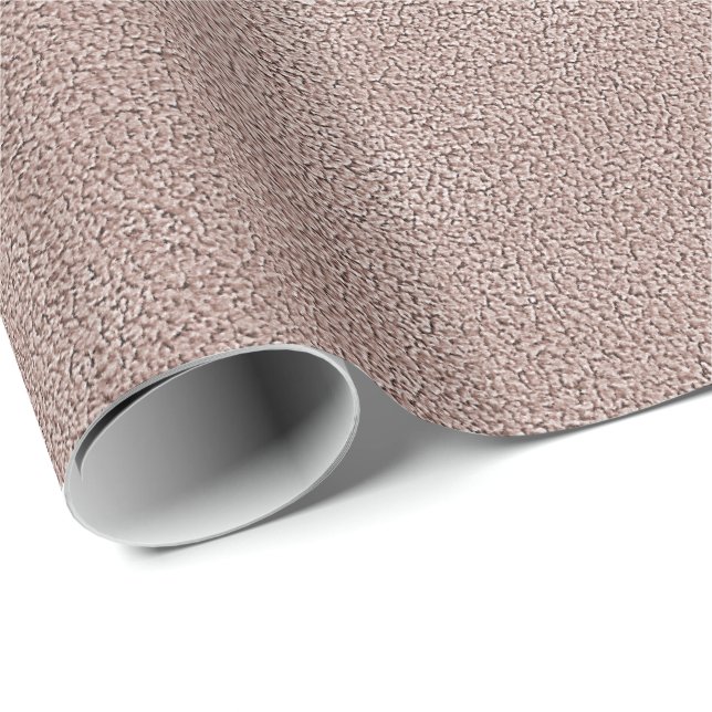 Mauve Pink Ultrasuede Look Wrapping Paper (Roll Corner)