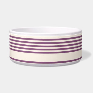 Mauve purple and beige five stripes pattern