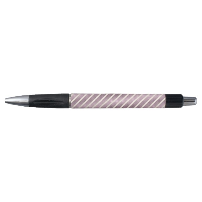 Mauve purple and beige five stripes pattern (Front)