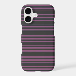 Mauve purple and charcoal five stripes pattern