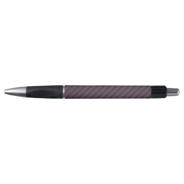 Mauve purple and charcoal five stripes pattern (Front)