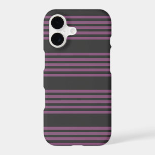 Mauve purple and charcoal five stripes pattern