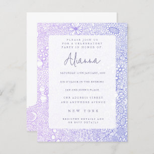 Mauve Purple Any Special Occasion Party Invite Postcard