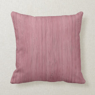 Mauve Purple Bamboo Wood Grain Look Cushion