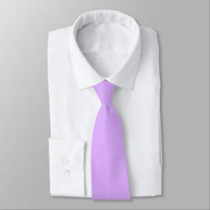 Mauve Purple E0B0FF Solid Colour Design Tie
