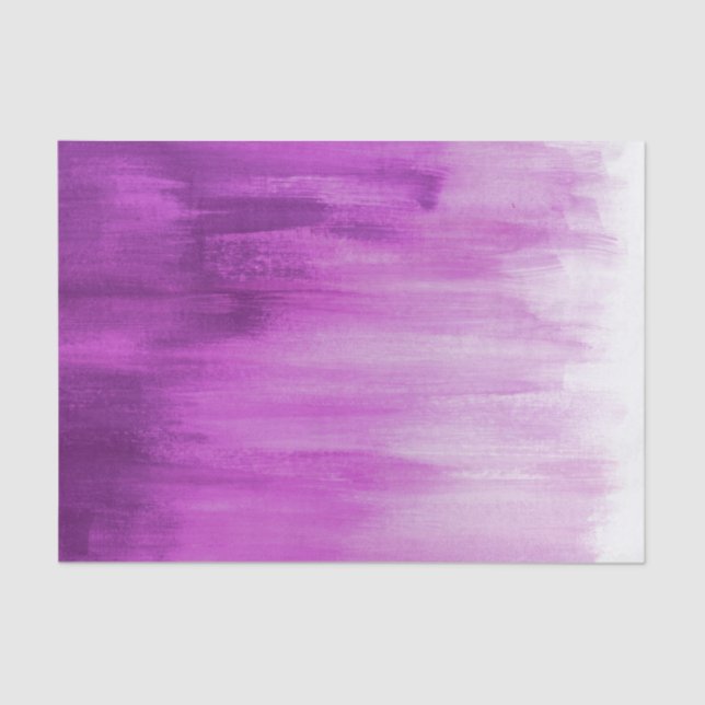 Mauve purple plum loose brush art tissue paper (Front)