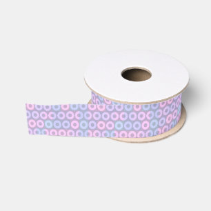 mauve, rose, lilac, purple, lavender geometric grosgrain ribbon