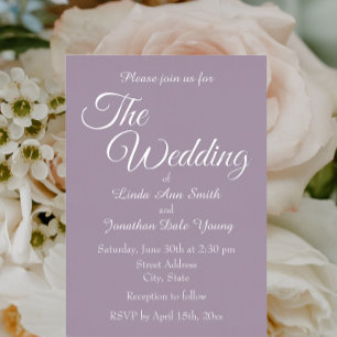 Mauve Simple Style Wedding