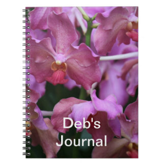 Mauve Singapore Orchid Notebook