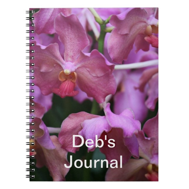 Mauve Singapore Orchid Notebook (Front)