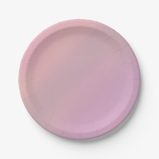 Mauve Soft Blush Pink 80s Paper Plate